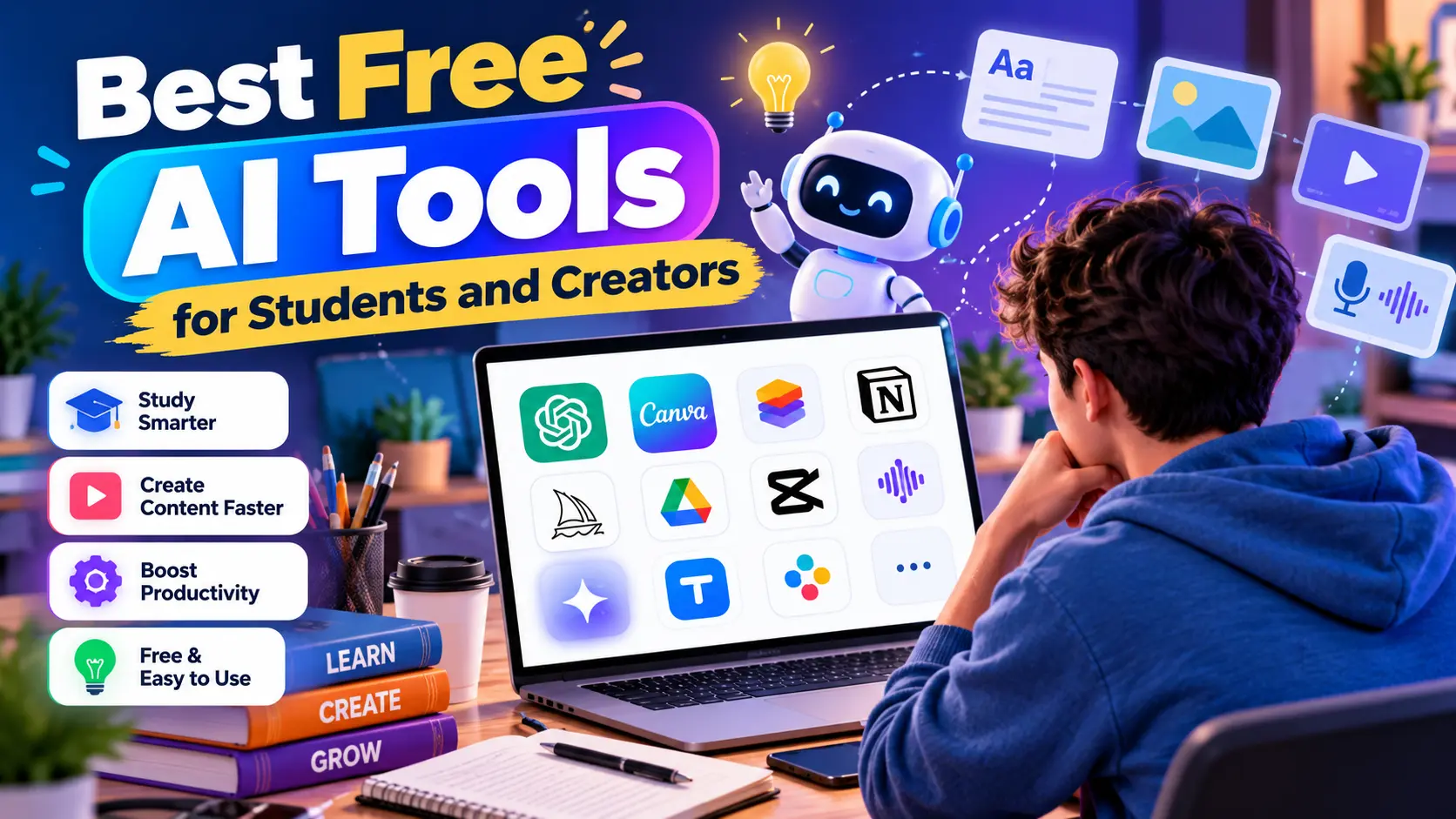 Best Free AI Tools for Students and Creators